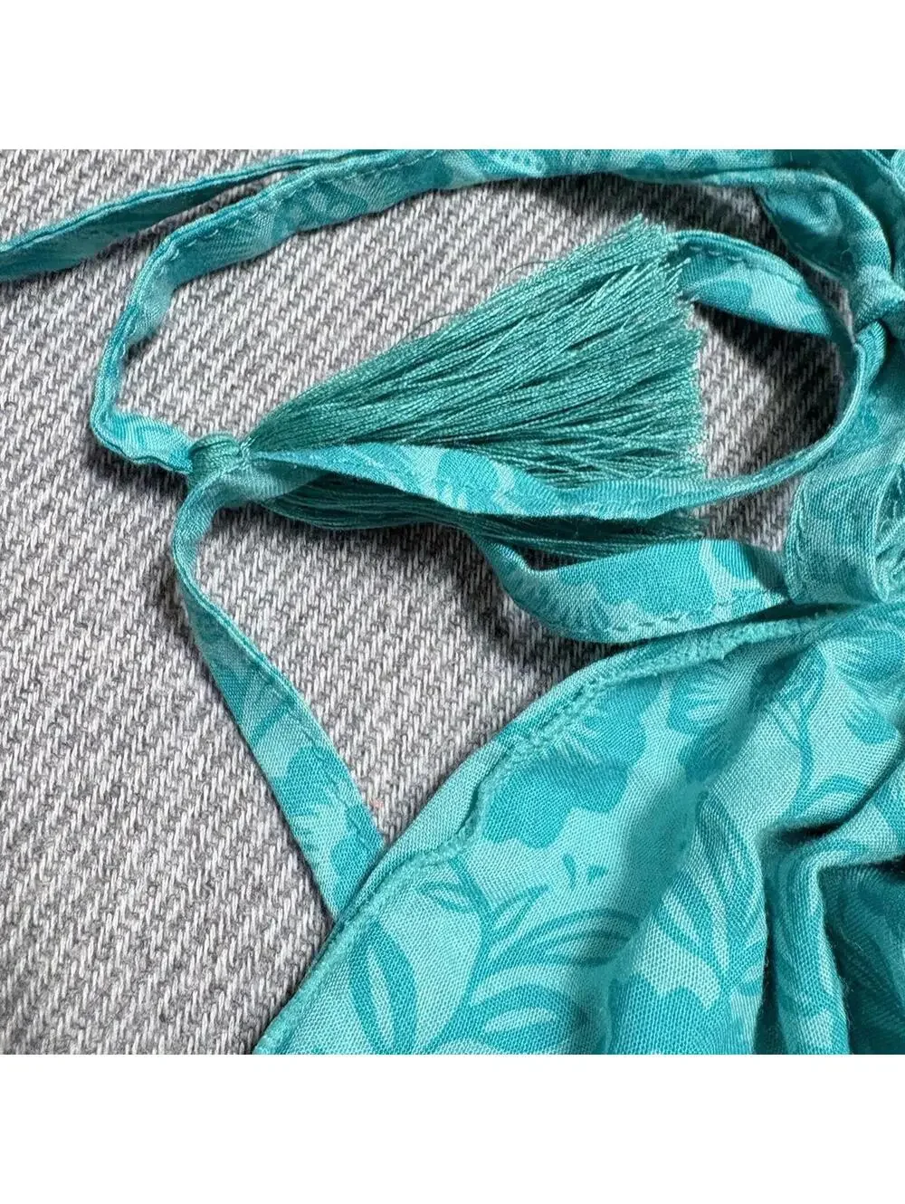 Cinta Tomato Turquoise Spaghetti Strap Sundress M - Picture 5 of 5